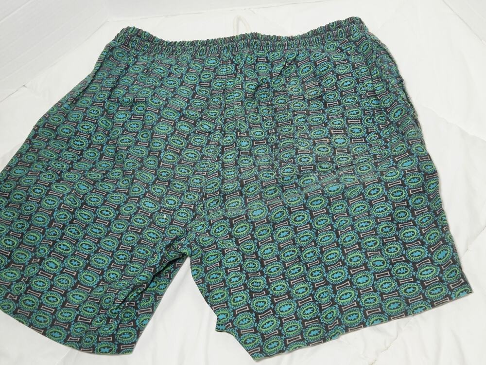 Streetwear Mens Sz M Lined Geometric Above Knee Shorts Swim Trunks Vtg 90's